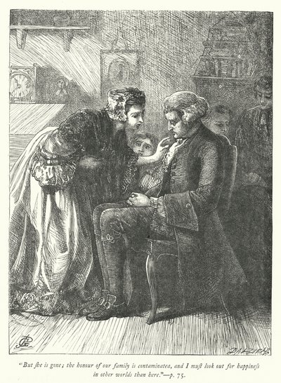 Illustration for The Vicar of Wakefield (engraving) by George John Pinwell