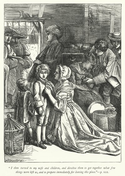 Illustration for The Vicar of Wakefield (engraving) by George John Pinwell