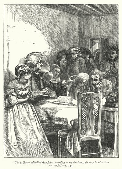 Illustration for The Vicar of Wakefield (engraving) by George John Pinwell