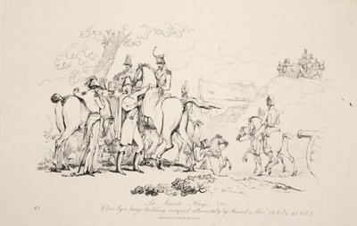 La Sainte Haye: Close by a Large Building Occupied Alternately by Friend and Foe by George Jones