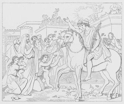 Battle Of The Lake Regillus by George Junior Scharf