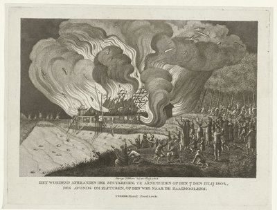 Fire in the Salt Works at Arnemuiden, July 7, 1802 by George Kockers