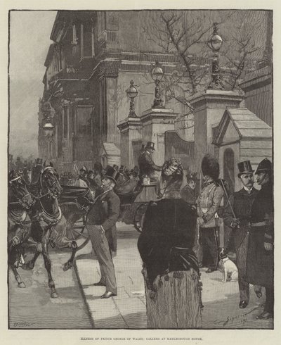 Illness of Prince George of Wales, Callers at Marlborough House by George L. Seymour