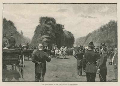 The London Season: In Hyde Park, waiting for the Shahzada by George L. Seymour