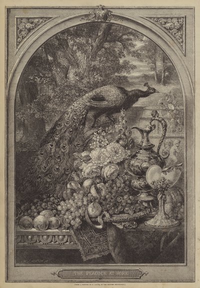 The Peacock at Home by George Lance