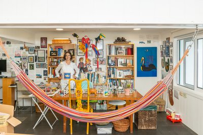 Cristina Rodriguez in her studio by Bartolome Esteban and studio Murillo