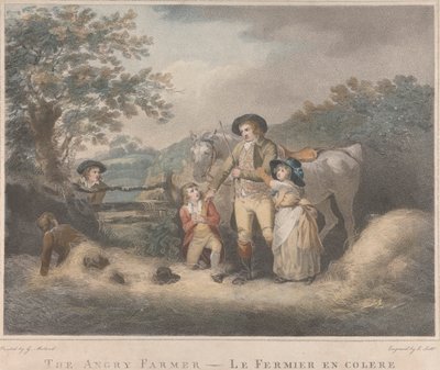 Set of Four: The Angry Farmer by George Morland