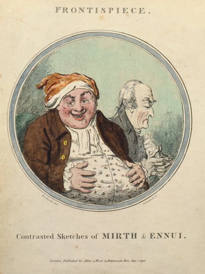 Contrasted Sketches of Mirth and Ennui by George Moutard Woodward