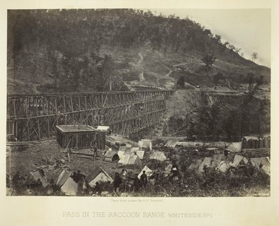 Pass in the Raccoon Range, Whiteside No. 1 by George N. Barnard