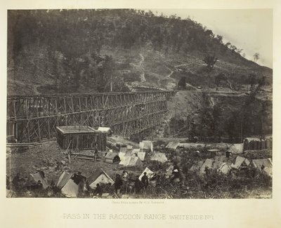 Pass in the Raccoon Range, Whiteside No. 1 by George N. Barnard
