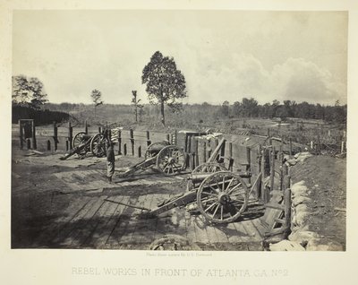 Rebel Works in Front of Atlanta, GA, No. 2 by George N. Barnard
