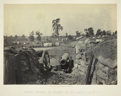 Rebel Works in Front of Atlanta, GA, No. 3 by George N. Barnard