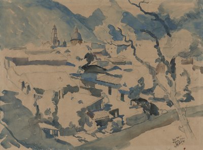 Rooftops at Orizaba, Mexico by George Overbury Hart