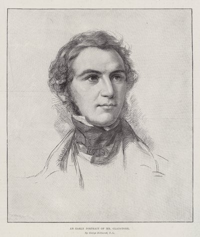 An Early Portrait of Mr Gladstone by George Richmond