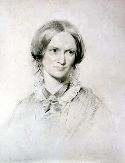 Charlotte Bronte, English novelist by George Richmond