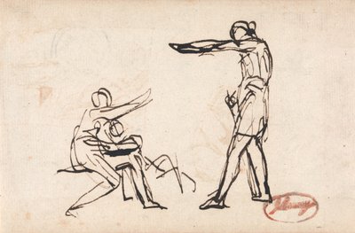 A Warrior Taking Leave of His Family, possibly the Departure of Hector by George Romney