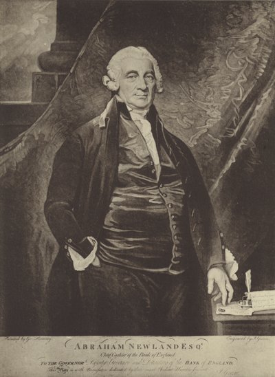 Abraham Newland by George Romney