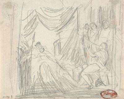 David Playing the Harp to King Saul by George Romney