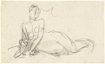 Female Figure Seated on the Ground by George Romney