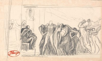 Figure Composition; Prisoner before a Judge by George Romney