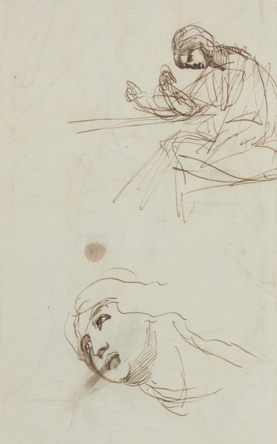 Figure Studies (verso) by George Romney