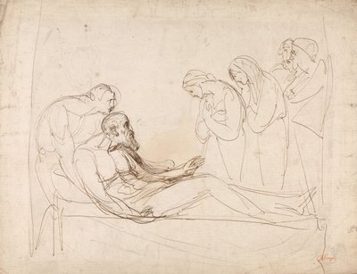 King Lear Awakened by Cordelia by George Romney
