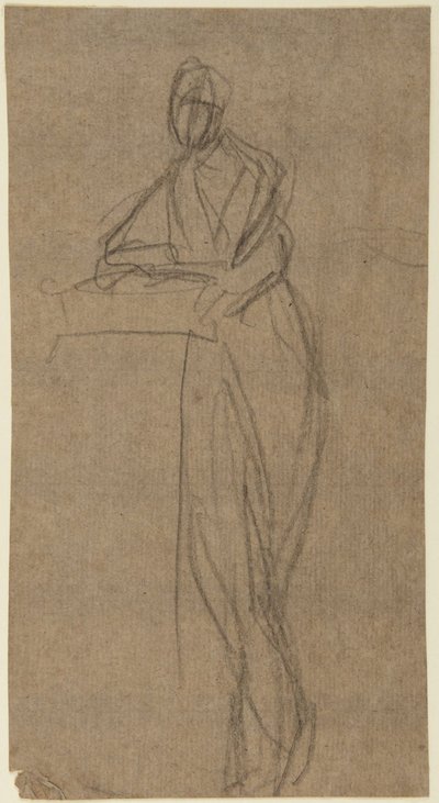 Portrait Study of a Woman Standing by George Romney