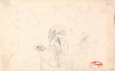 Possibly a Group of Figures with Flying Figures by George Romney