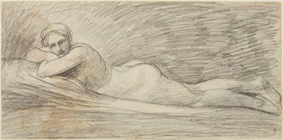 Reclining Female Nude by George Romney
