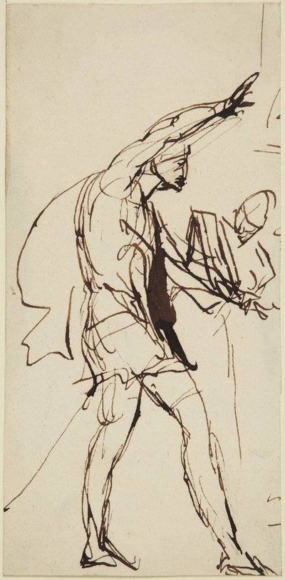 Sketch for the Figure of Macbeth in the Banquet Scene from Macbeth by George Romney