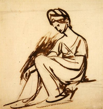 Study for a Portrait of a Lady, Seated by George Romney