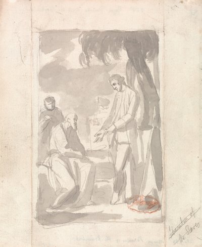 Study for the Portrait of Major Thomas Pearson and the Brahmin by George Romney