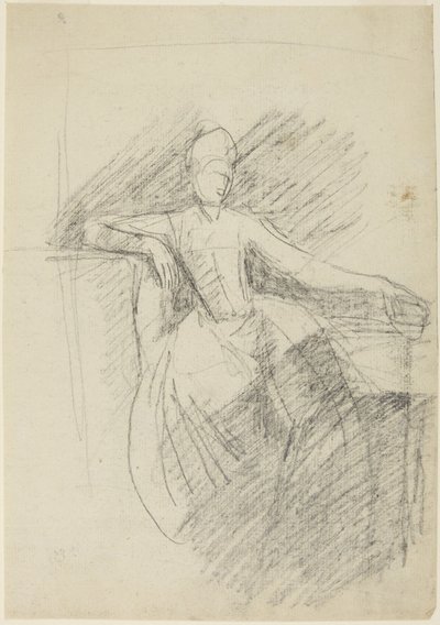 Study of a Seated Woman by George Romney
