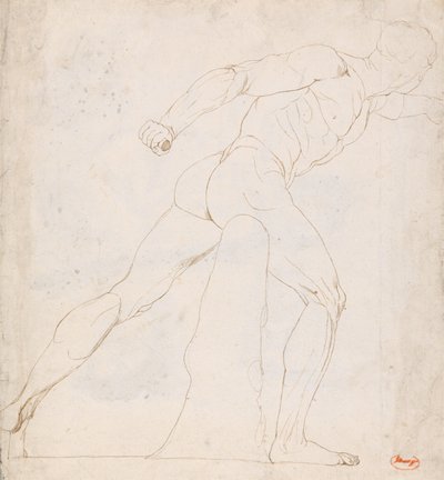 Study of the Borghese Gladiator by George Romney