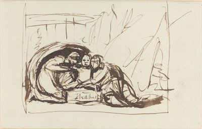 The Infant Shakespeare Nursed by Comedy and Tragedy by George Romney