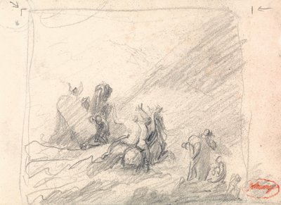 Wolgemuth Rescuing the Shipwrecked off the Cape of Good Hope by George Romney