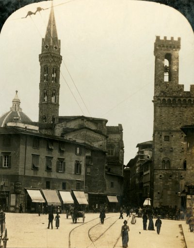 Piazza San Firenze, Florence, Italy, c. 1909 by George Rose