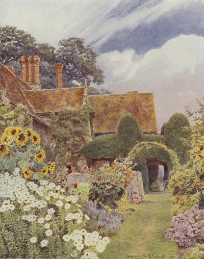 Cleeve Prior, Sunflowers by George Samuel Elgood