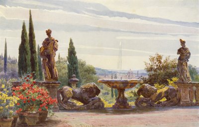 Italian Gardens: Florence from the Villa Palmieri by George Samuel Elgood