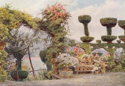 Italian Gardens: La Badia, Forecourt of the Monastery by George Samuel Elgood