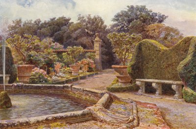 Italian Gardens: The Fountain, Villa di Caniparola by George Samuel Elgood
