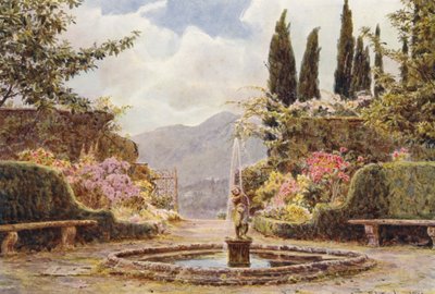 Italian Gardens: Villa Cavagnaro, The Parterre by George Samuel Elgood