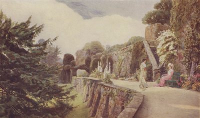 The Lower Terrace, Berkeley Castle by George Samuel Elgood
