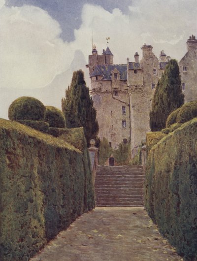 The Yew Walk, Crathes by George Samuel Elgood