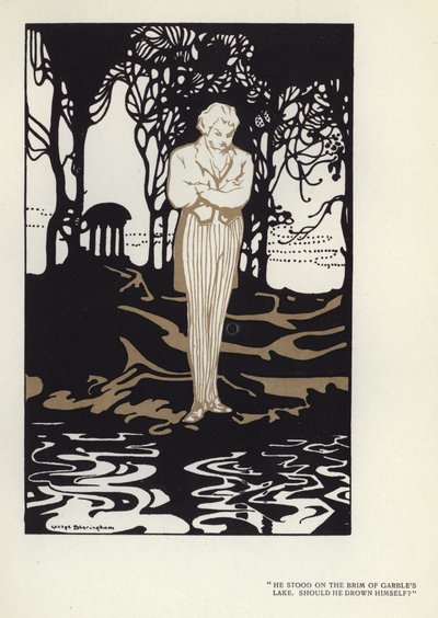 Illustration for The Happy Hypocrite by Max Beerbohm by George Sheringham