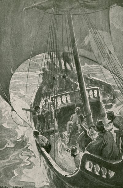 Bartolomeu Diaz Rounds the Southernmost Point of Africa by George Soper