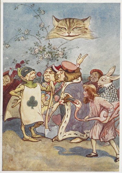 The Cheshire Cat Watching Alice and the Playing Card Executioner, with Others by George Soper