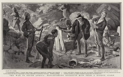 The War in South Africa, Replenishing Depleted Kits from Hidden Store by George Soper