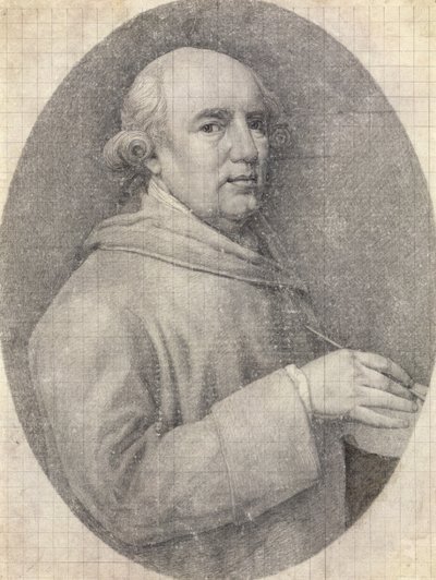 Study for a Self Portrait in Enamel by George Stubbs