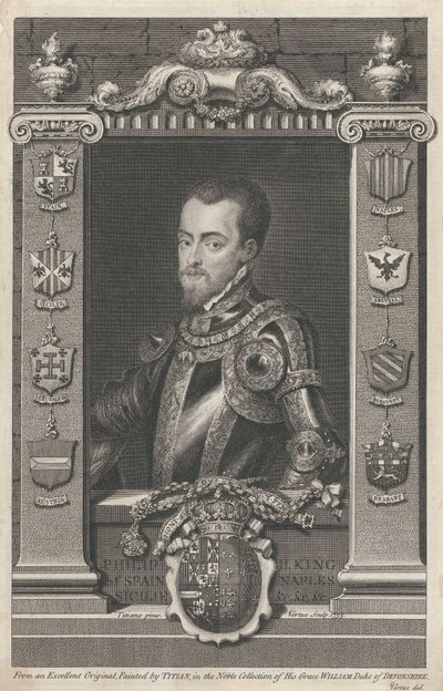 Philip II, King of Spain by George Vertue